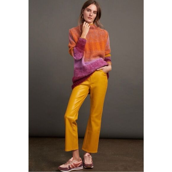 NEW Anthropologie Perri Dreamy Ombre Alpaca Wool Mock Neck Tunic Sweater Small - Picture 2 of 3